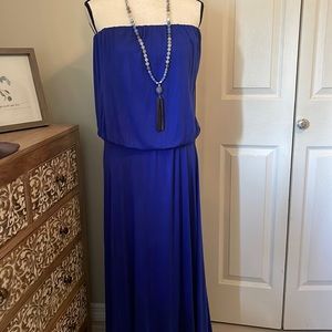Strapless maxi dress